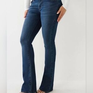 True Religion Becca Women's Vintage Blue Denim Bootcut Jeans Sz 28